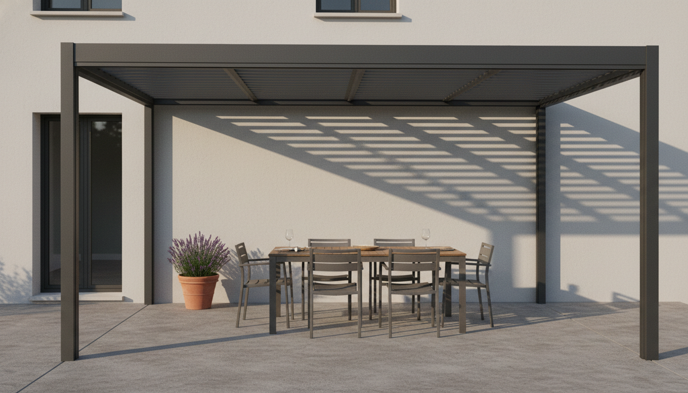 Illustration : Prix pergola aluminium 20 m² posée : le vrai tarif en 2025